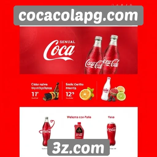 Interface do usuario do cocacolapg com design moderno